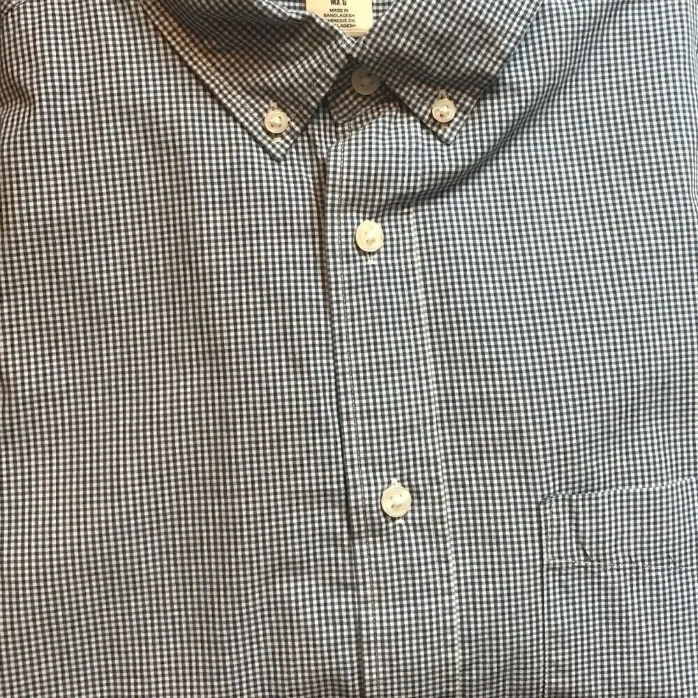 H&M Regular Fit Short Sleeve Button Down Shirt L - Picture 2 of 4